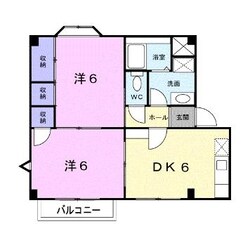 プラドール中橋の物件間取画像